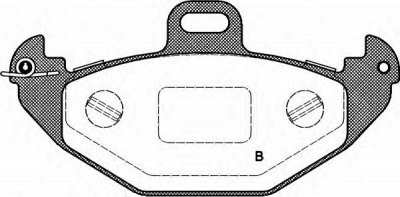 OPEN PARTS bpa068600 -  Комплект тормозных колодок, дисковый тормоз